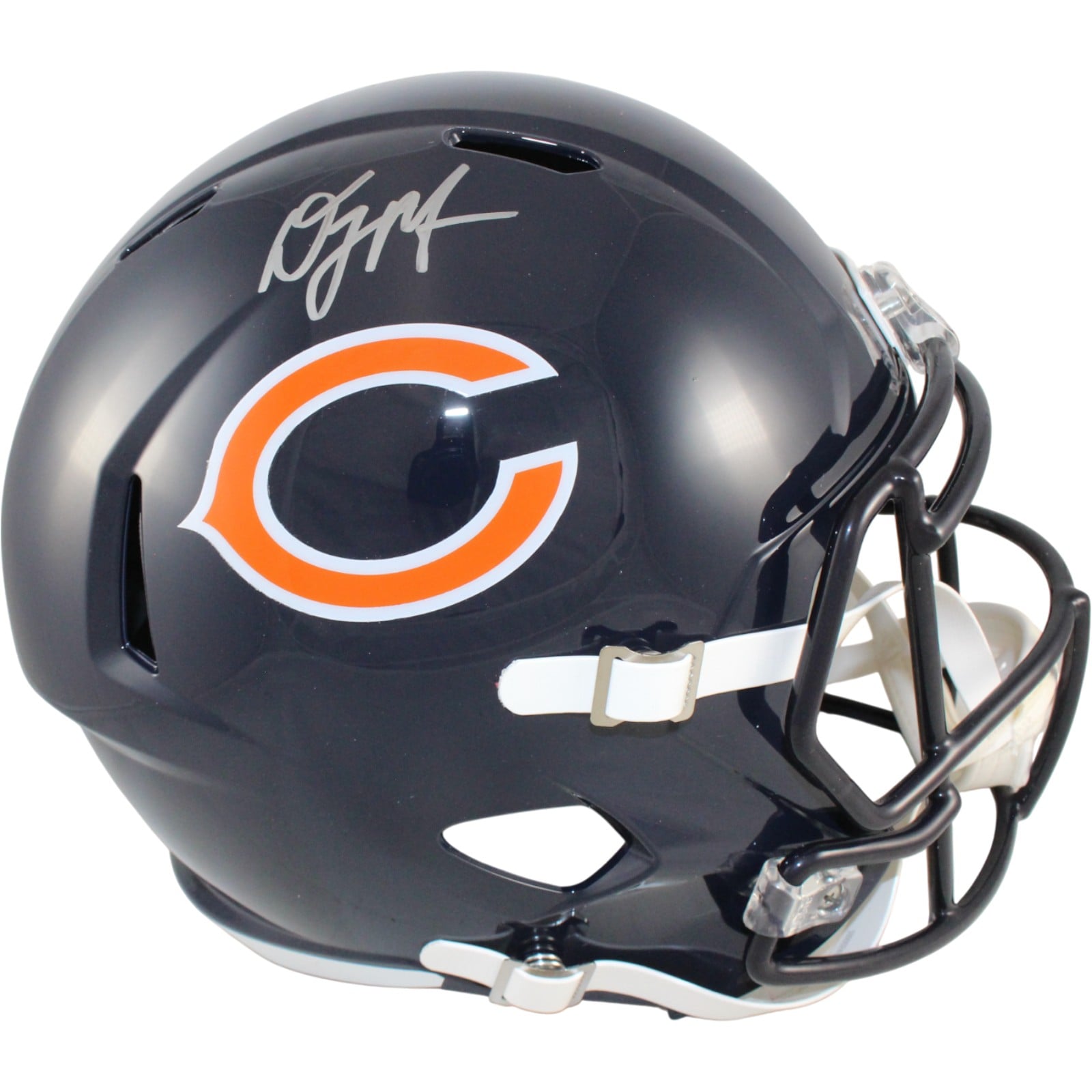 DJ Moore Signed Chicago Bears Full-Size Helmet – Beckett Witness Authenticated-Powers Sports Memorabilia