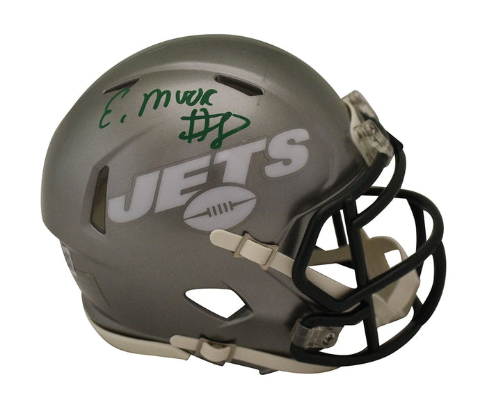Elijah Moore Signed New York Jets Flash Mini Helmet – Beckett Authenticated-Powers Sports Memorabilia