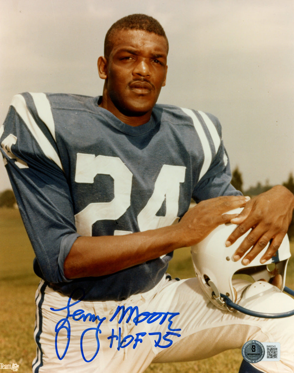 Lenny Moore Baltimore Colts Signed 8x10 Photo - HOF Beckett Beckett - 47729-Powers Sports Memorabilia
