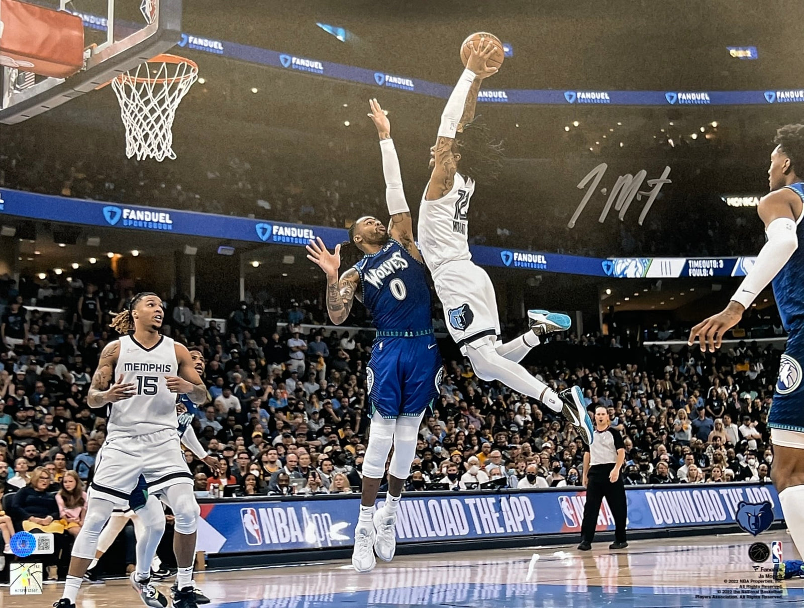 Ja Morant Signed Memphis Grizzlies 16x20 Photo – Beckett Authenticated-Powers Sports Memorabilia