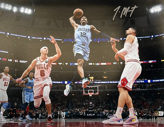 Ja Morant Signed Memphis Grizzlies 16x20 Photo – Super Bowl – Beckett Authenticated-Powers Sports Memorabilia