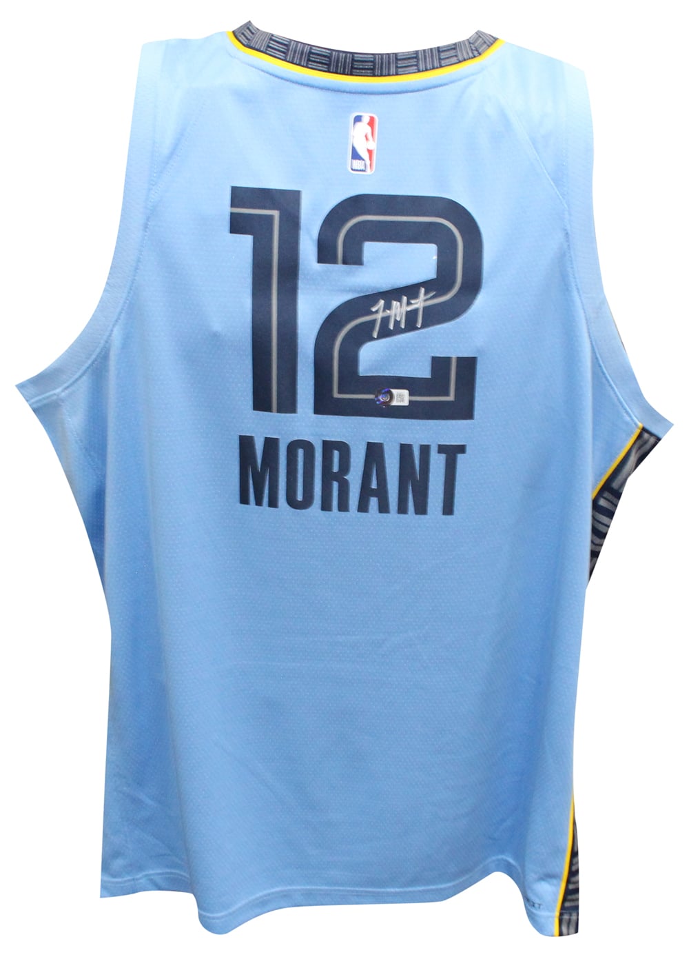 Ja Morant Signed Memphis Grizzlies Light Blue Jersey Nike – Beckett Authenticated-Powers Sports Memorabilia