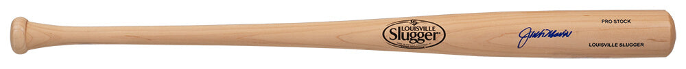 Jack Morris Autographed Louisville Slugger Pro Stock Blonde Baseball Bat-Powers Sports Memorabilia