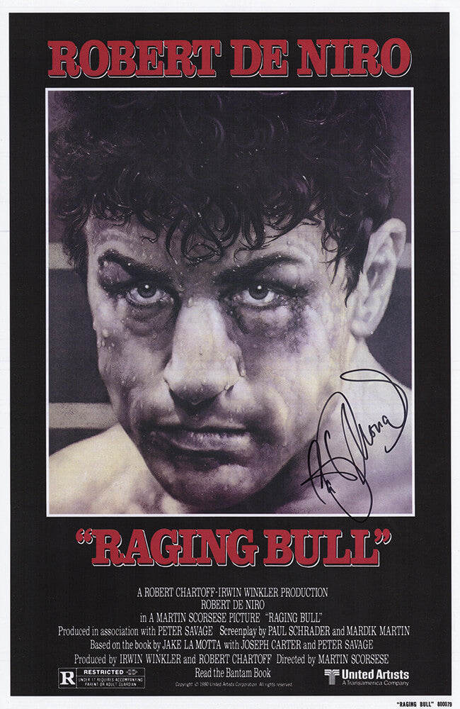 Cathy Moriarty Autographed Raging Bull 11x17 Movie Poster - (In Black)-Powers Sports Memorabilia