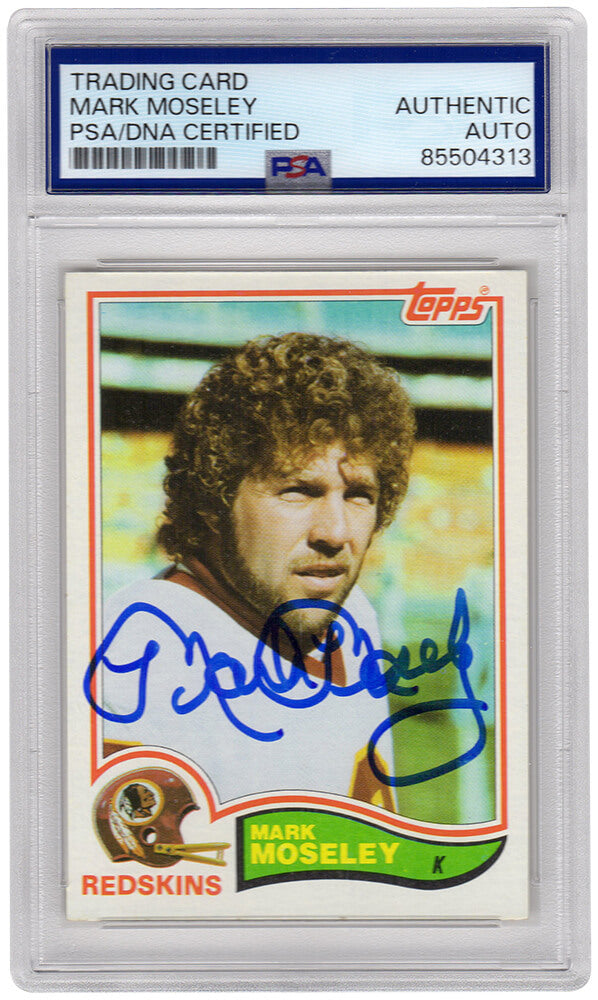 Mark Moseley Autographed 1982 Topps Football Trading Card #516 - (PSA Encapsulated)-Powers Sports Memorabilia