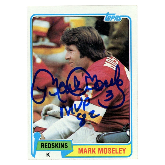 Mark Moseley Hand-Signed Washington Redskins Trading Card – Beckett Witness Authenticated-Powers Sports Memorabilia