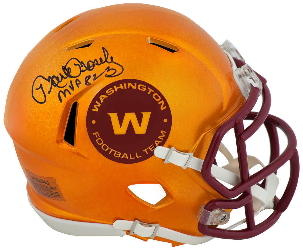 Mark Moseley Autographed Washington Football Team FLASH Riddell Mini Helmet-Powers Sports Memorabilia