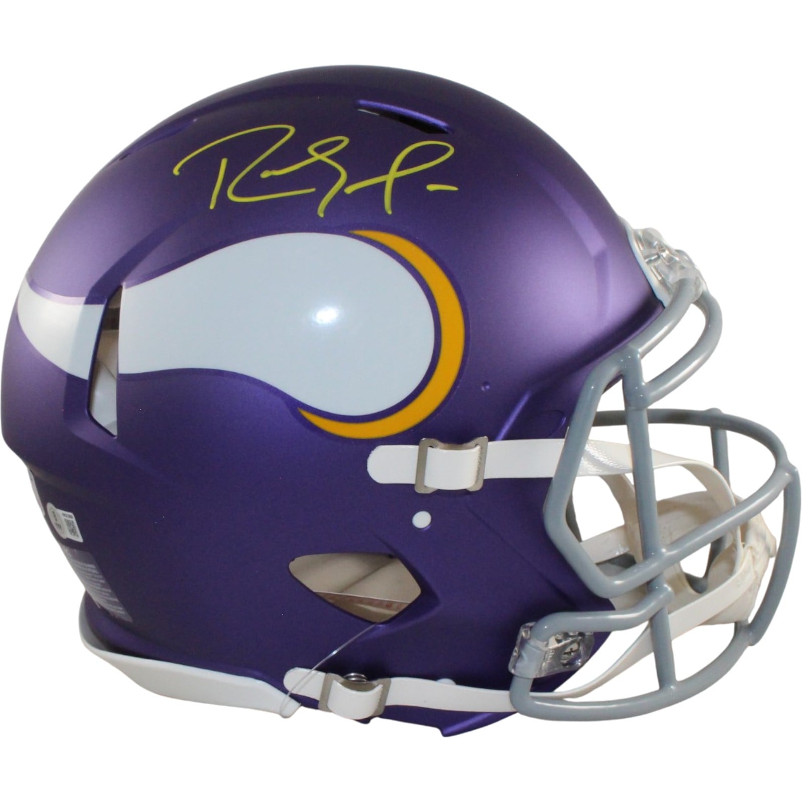 Randy Moss Signed Minnesota Vikings Authentic Tribute Helmet – Beckett Authenticated-Powers Sports Memorabilia