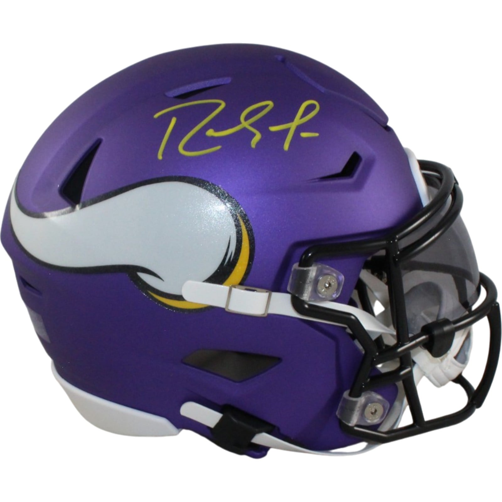 Randy Moss Signed Minnesota Vikings Mid-Size Midi Helmet – Beckett Authenticated-Powers Sports Memorabilia