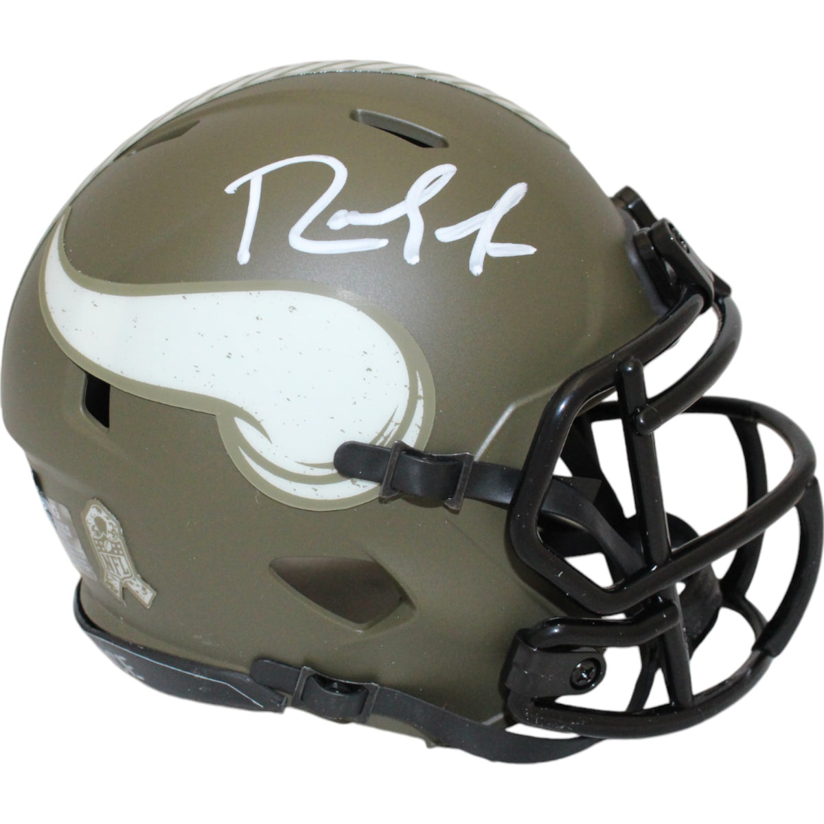 Randy Moss Minnesota Vikings Signed Mini Helmet - 22 STS Beckett Beckett-Powers Sports Memorabilia