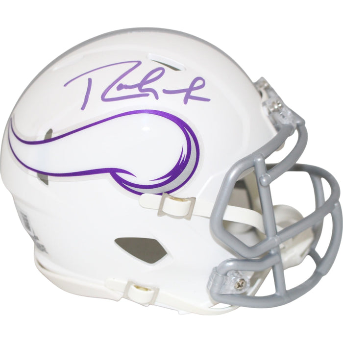 Randy Moss Signed Minnesota Vikings Alt 24 Mini Helmet – Beckett Authenticated-Powers Sports Memorabilia