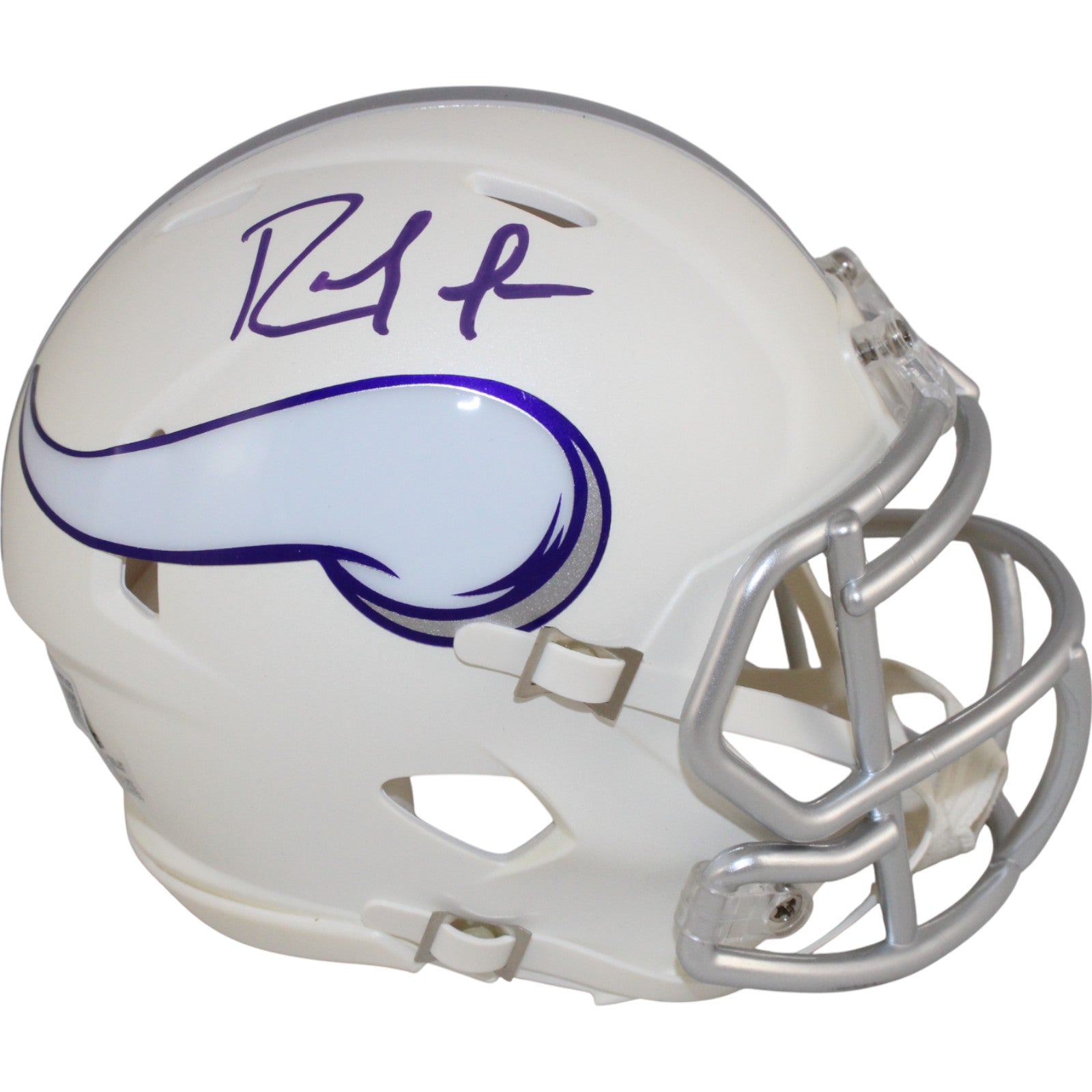 Randy Moss Minnesota Vikings Signed Mini Helmet 24 Alt-Powers Sports Memorabilia