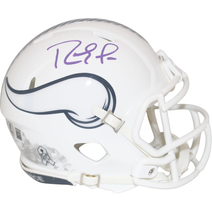 Randy Moss Signed Minnesota Vikings 24 STS Mini Helmet – Beckett Authenticated-Powers Sports Memorabilia