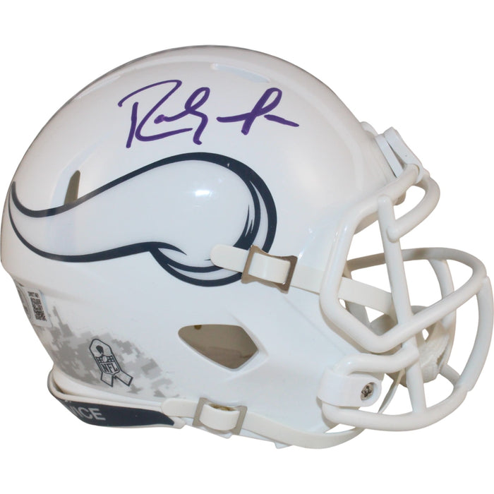 Randy Moss Signed Minnesota Vikings Mini Helmet 24 STS – Beckett Authenticated-Powers Sports Memorabilia