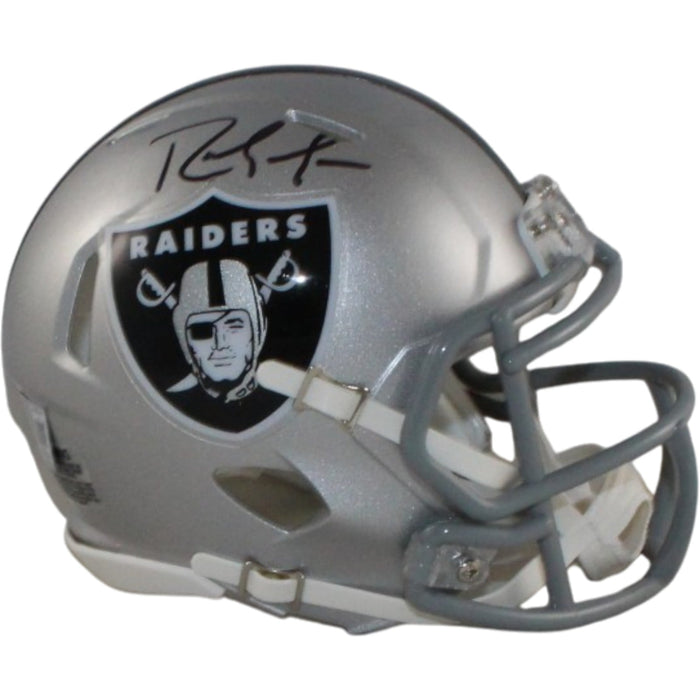 Randy Moss Signed Oakland Raiders Mini Helmet – Beckett Witness Authenticated-Powers Sports Memorabilia