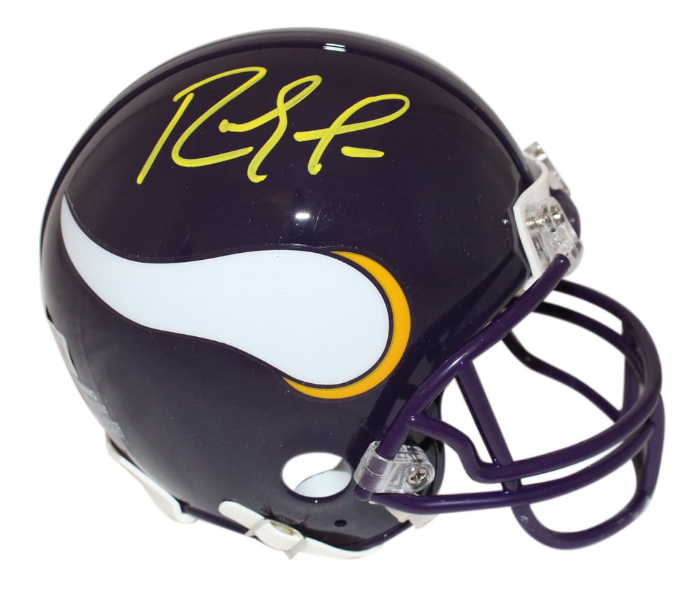 Randy Moss Signed Minnesota Vikings VSR4 '83-'01 Mini Helmet – Beckett Authenticated-Powers Sports Memorabilia