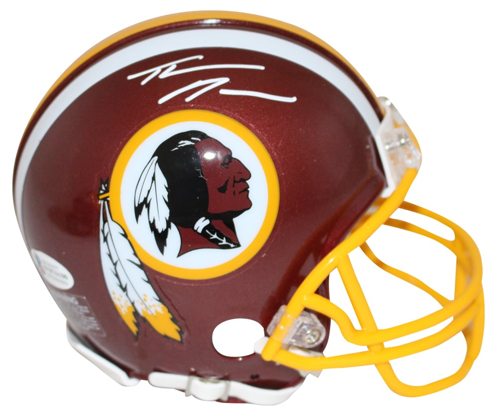 Thaddeus Moss Washington Redskins Signed Mini Helmet BAS-Powers Sports Memorabilia