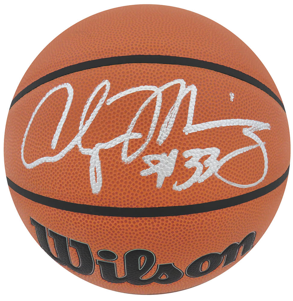 Alonzo Mourning Autographed Wilson Indoor/Outdoor NBA Basketball-Powers Sports Memorabilia