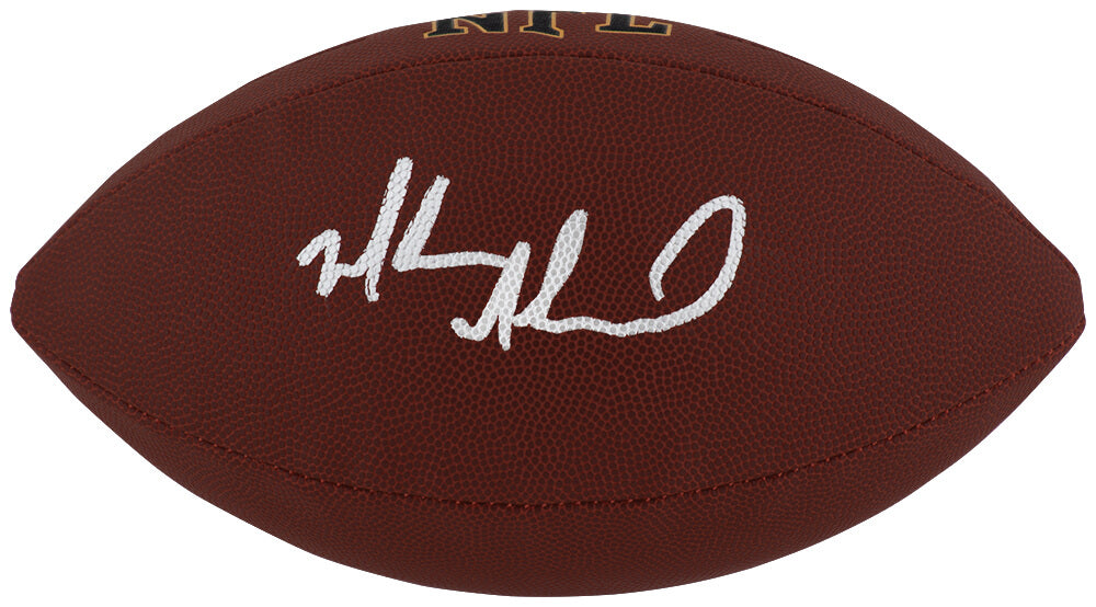 Muhsin Muhammad Autographed Wilson Super Grip Full Size NFL Football-Powers Sports Memorabilia