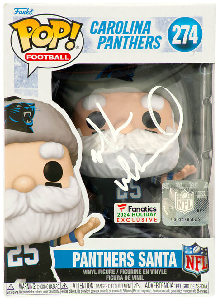 Muhsin Muhammad Autographed Carolina Panthers SANTA Funko Pop Doll #274-Powers Sports Memorabilia