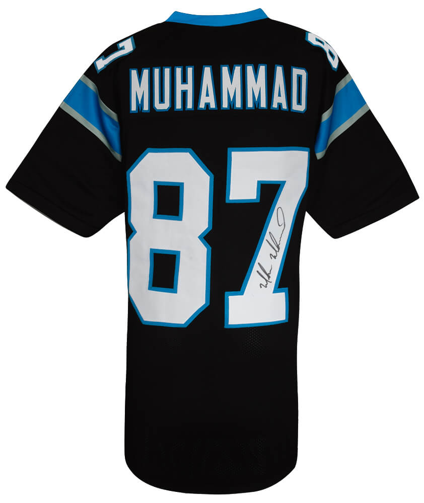 Muhsin Muhammad Autographed Black Custom Football Jersey-Powers Sports Memorabilia