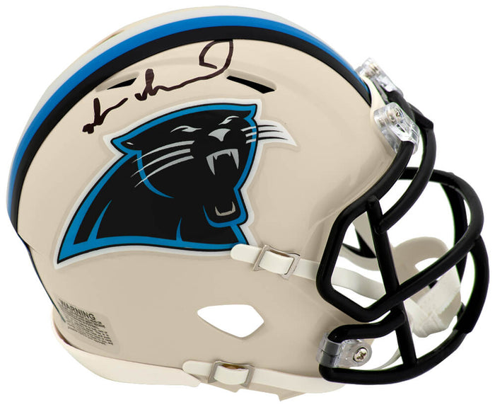 Muhsin Muhammad Autographed Carolina Panthers RETRO Riddell Speed Mini Helmet-Powers Sports Memorabilia