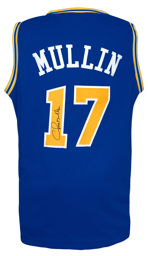 Chris Mullin Autographed Blue Custom Basketball Jersey-Powers Sports Memorabilia