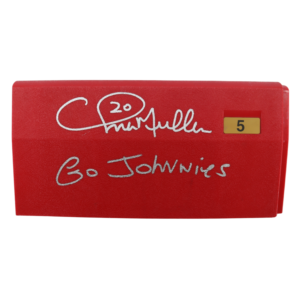 Chris Mullin St. Johns Carnesecca Arena Signed Inscribed Bleacher Piece #5-Powers Sports Memorabilia