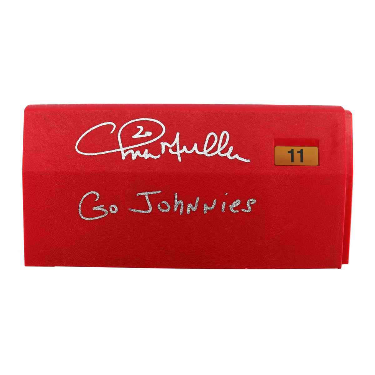Chris Mullin St. Johns Carnesecca Arena Signed Inscribed Bleacher Piece #11-Powers Sports Memorabilia