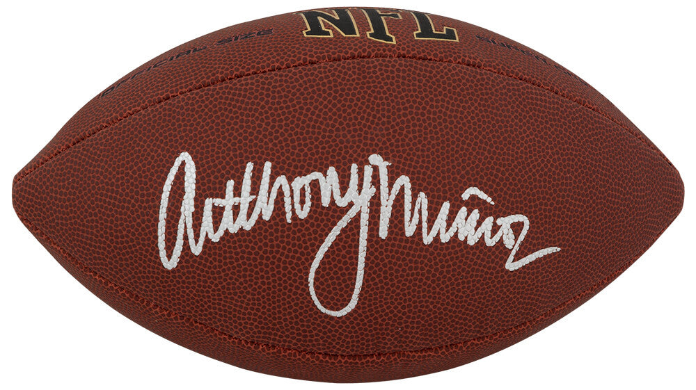 Anthony Munoz Autographed Wilson Super Grip Full Size NFL Football-Powers Sports Memorabilia