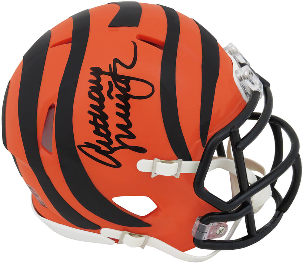 Anthony Munoz Autographed Cincinnati Bengals Riddell Speed Mini Helmet-Powers Sports Memorabilia