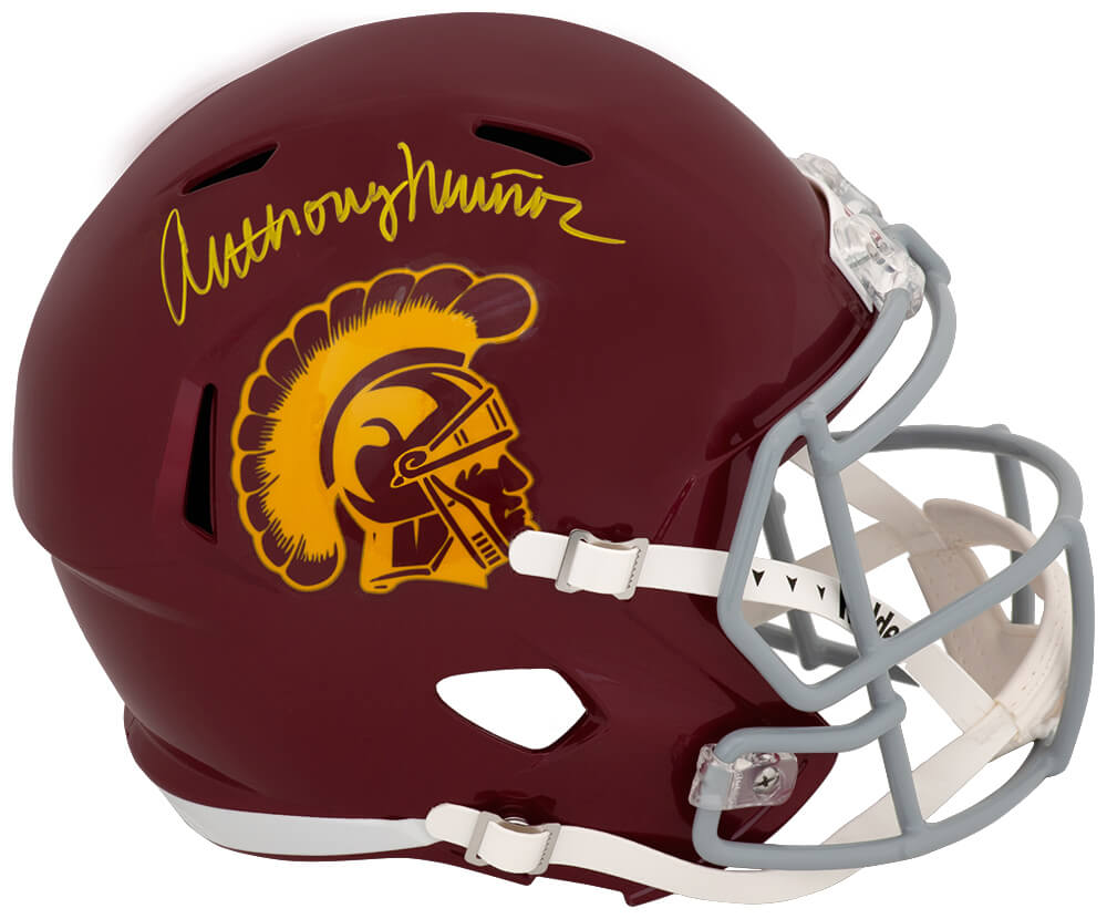 Anthony Munoz USC Trojans Autographed Full Size Riddell Replica Helmet-Powers Sports Memorabilia