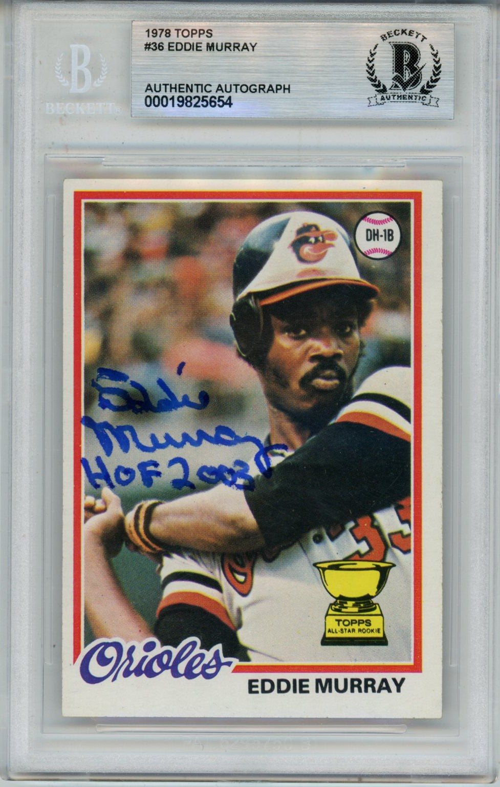 Eddie Murray Baltimore Orioles Signed Card - 1978 Topps #36 w/HOF Slab Beckett Beckett-Powers Sports Memorabilia