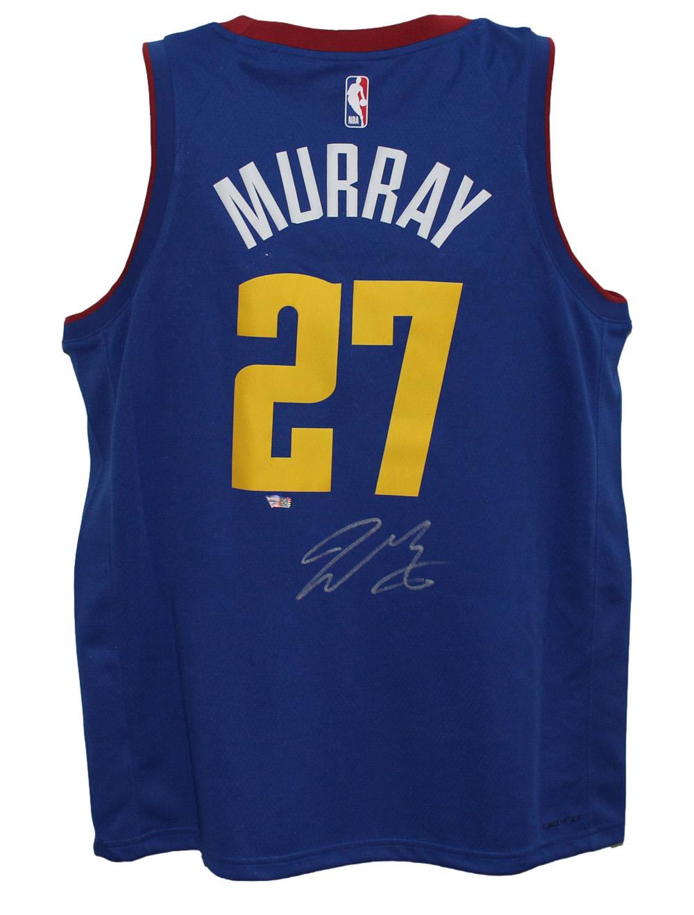 Jamal Murray Denver Nuggets Blue Dri-Fit XL Signed Jersey FAN-Powers Sports Memorabilia
