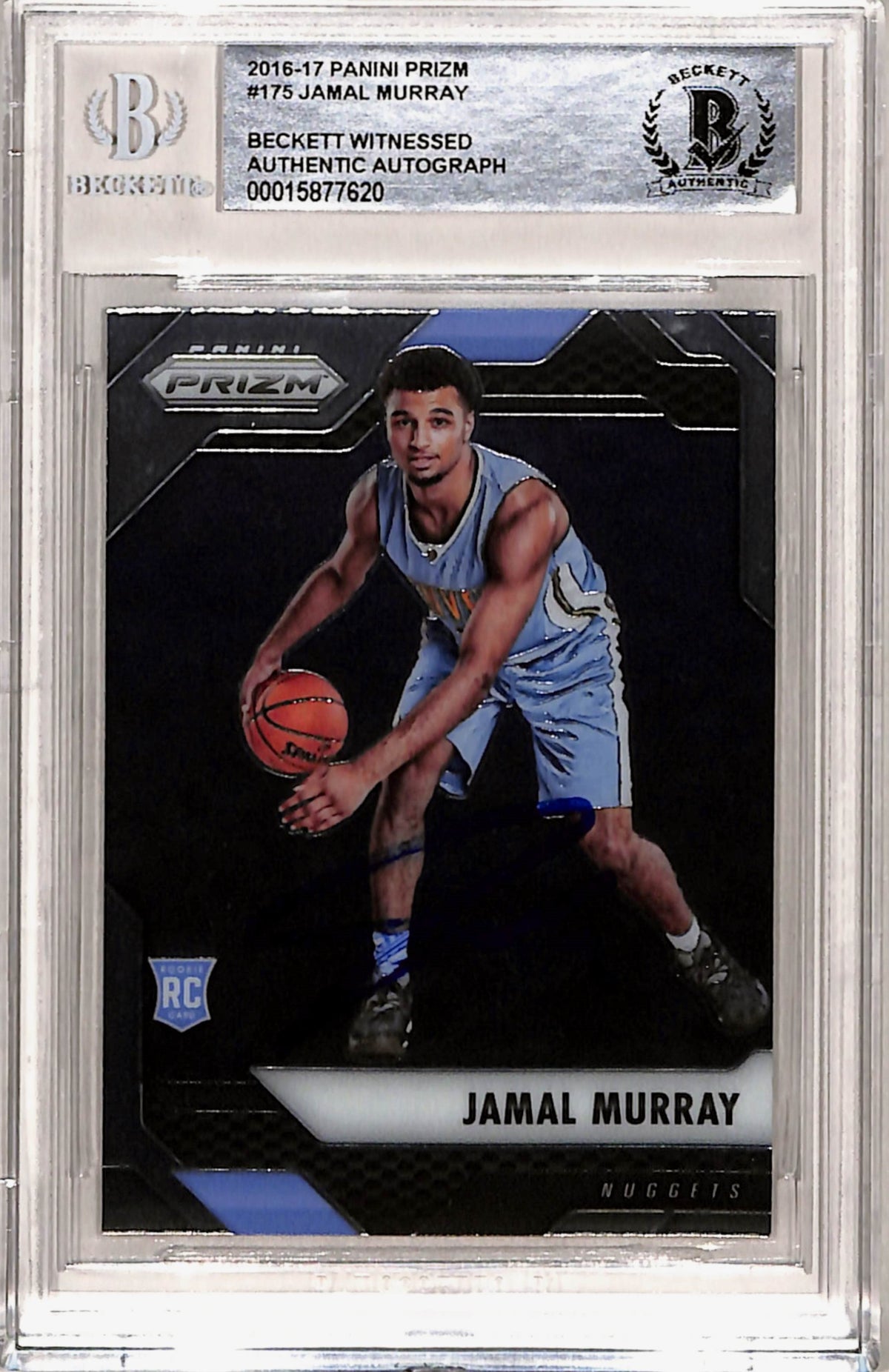 Jamal Murray Denver Nuggets Signed Card - 2016 Prizm #175 Slab AS IS Beckett Beckett-Powers Sports Memorabilia