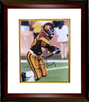 Justin Fargas Autographed USC Trojans 8 x 10 Photograph Custom Framing - COA-Powers Sports Memorabilia