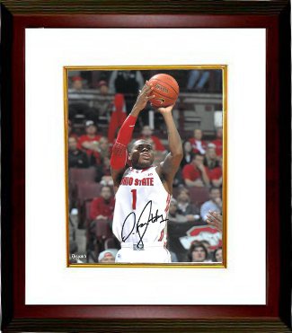 Deshaun Thomas Autographed Ohio State Buckeyes 8 x 10 Photograph Custom Framing - COA-Powers Sports Memorabilia