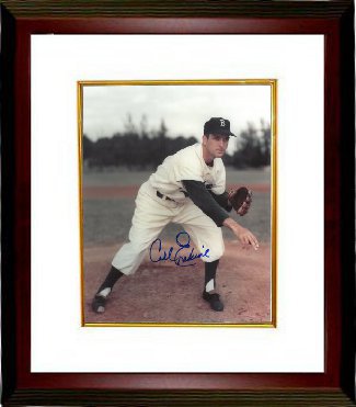 Carl Erskine Autographed Brooklyn Dodgers 8 x 10 Photograph Custom Framing - CTBL_MW12846-Powers Sports Memorabilia