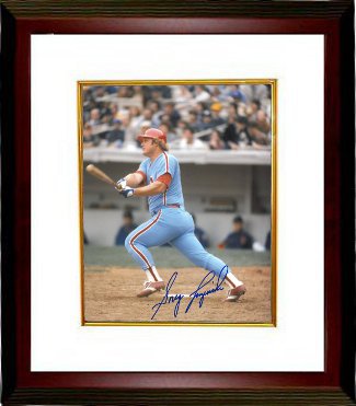 Greg Luzinski Autographed Philadelphia Phillies 8 x 10 Photograph Custom Framing - CTBL_MW12856-Powers Sports Memorabilia