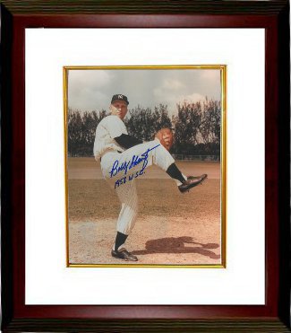 Bobby Shantz Autographed New York Yankees 8 x 10 Photograph Custom Framing with 1958 WSC (World Series Champs) - CTBL_MW12866-Powers Sports Memorabilia