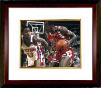 Craig Hodges Autographed Chicago Bulls 8 x 10 Photograph Custom Framing - Leaf Authentics - CTBL_MW14002-Powers Sports Memorabilia
