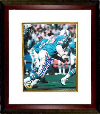 Elvin Bethea Autographed Houston Oilers 8 x 10 Photograph Custom Framing HOF 03 - MAB Hologram-Powers Sports Memorabilia