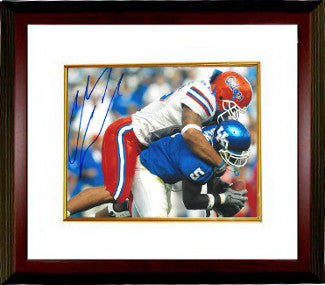 Channing Crowder Autographed Florida Gators 8 x 10 Photograph Custom Framing - CTBL_MW14919-Powers Sports Memorabilia