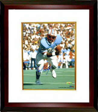 Earl Campbell Autographed Houston Oilers 8 x 10 Photograph Custom Framing - Tri-Star Hologram-Powers Sports Memorabilia