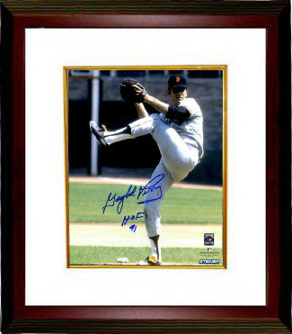 Gaylord Perry Autographed San Francisco Giants 8 x 10 Photograph Custom Framing with HOF 91 Insc- Steiner Hologram-Powers Sports Memorabilia