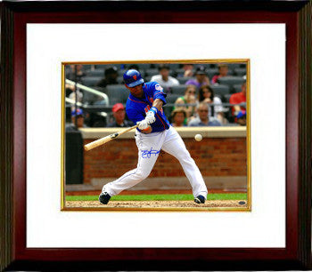 Juan Lagares Autographed New York Mets 16 x 20 Photograph #12 Custom Framing - Leaf Authentics-Powers Sports Memorabilia
