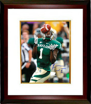 Kendall Wright Autographed Baylor Bears 8 x 10 Photograph Custom Framing #1 - COA-Powers Sports Memorabilia