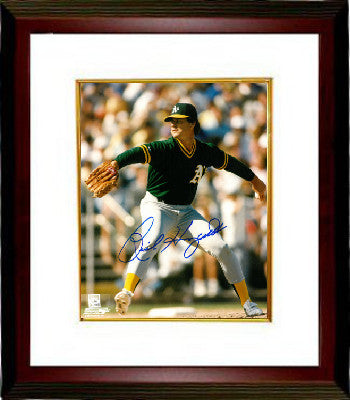 Rick Honeycutt Autographed Oakland Athletics 8 x 10 Photograph Custom Framing - COA - CTBL_MW17181-Powers Sports Memorabilia
