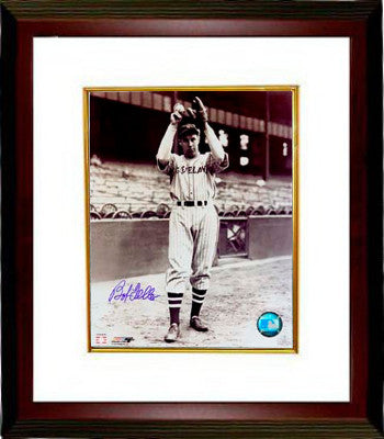 Bob Feller Autographed Cleveland Indians 8 x 10 Vintage Sepia Photograph Custom Framing - JSA Hologram - CTBL_MW17633-Powers Sports Memorabilia