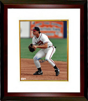 Ryan Klesko Autographed Atlanta Braves 8 x 10 Photograph Custom Framing - COA-Powers Sports Memorabilia